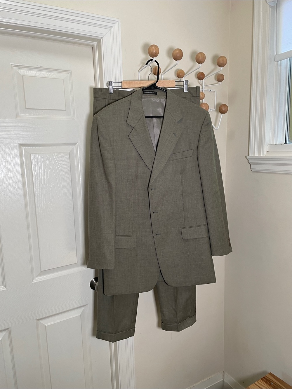 Oscar De La Renta - Wool Preppy Blazer Jacket Pants - Green - 42 Long